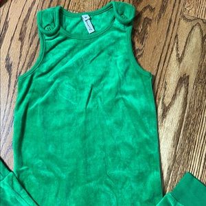 Maxomorra Green Velvet Dungs 86